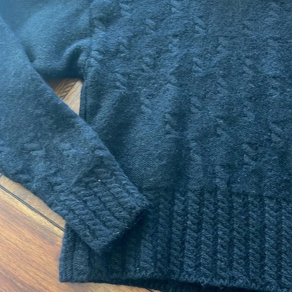SERAC 100% Wool Black Chunky Sweater size M - Picture 5 of 16